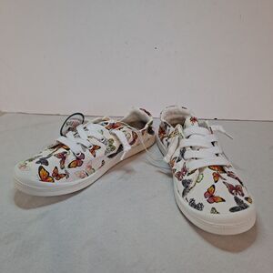 Jellypop Abela Sneakers Womens Size 5.5M Cancas Butterfly Print
